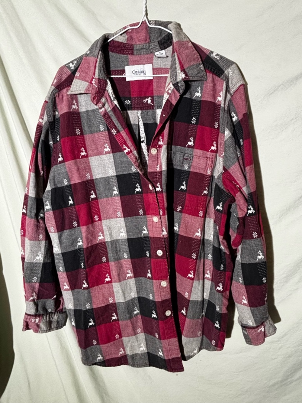 Christmas Red Plaid Flannel Shirt